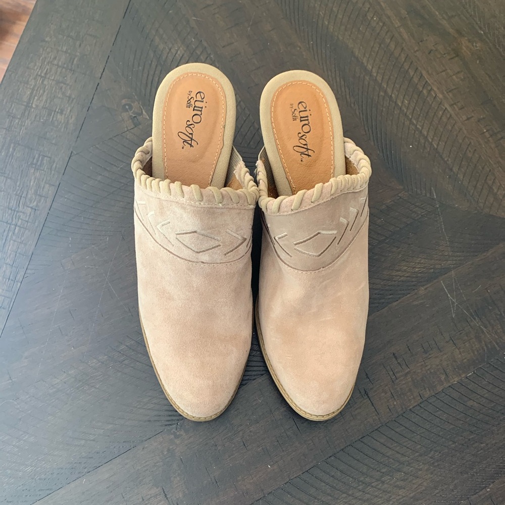 Euro soft by Sofft suede slides